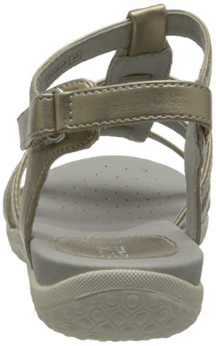 Geox D Sandal Vega B, Sandalia. Mujer, champán, 40 EU