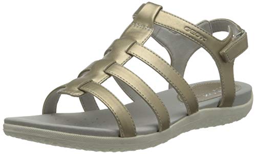 Geox D Sandal Vega B, Sandalia. Mujer, champán, 40 EU