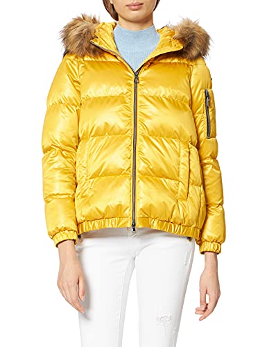 Geox W BACKSIE Chaqueta Mujer, Amarillo (Spicy Mustard), 46