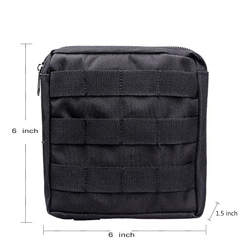 Gexgune Bolsa Nylon Molle Bolsa Táctica de la Cintura Herramienta EDC Equipo de Supervivencia Impermeable Volver Cintura al Aire Libre Utilidad del teléfono Caja de Molle