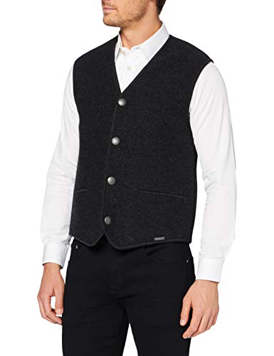 GIESSWEIN Gilet Achim Trachtenwesten, Gris (Anthrazit 029), Large para Hombre