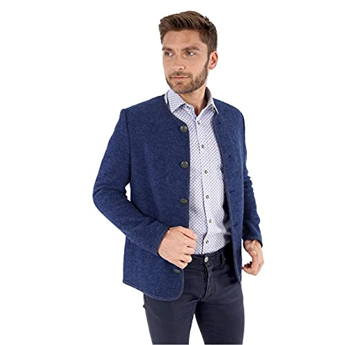 Giesswein Jack, Chaqueta Tradicional para Hombre, Azul (Jeans 527), 60