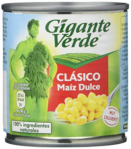 Gigante Verde Clásico Maíz Dulce, 3 x 160g