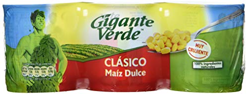 Gigante Verde Clásico Maíz Dulce, 3 x 160g