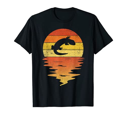 Gila monstruo camisa retro atardecer 70s vintage Gila monstruo Camiseta