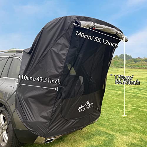 GJCrafts Carpa de Maletero para Coche, Impermeable A Prueba de Viento Anti Mosquito Anti-UV Refugio del Sol del toldo del Coche para Acampar al Aire Libre,SUV