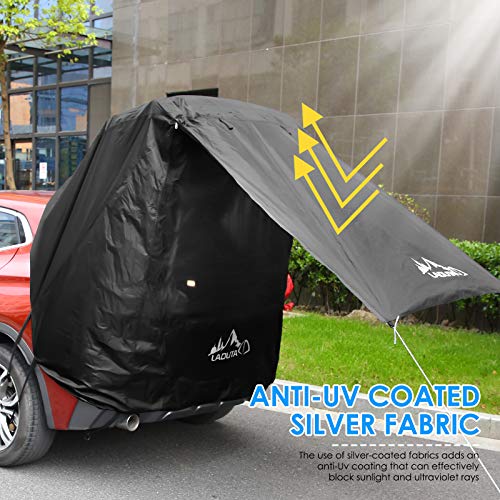 GJCrafts Carpa de Maletero para Coche, Impermeable A Prueba de Viento Anti Mosquito Anti-UV Refugio del Sol del toldo del Coche para Acampar al Aire Libre,SUV