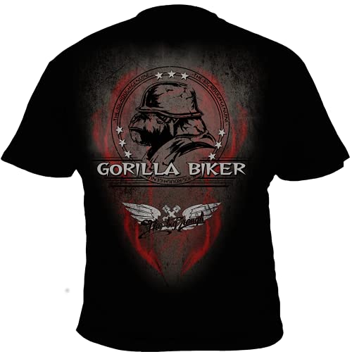 Gorilla Biker GB52N Special Service - Camiseta para hombre Negro L