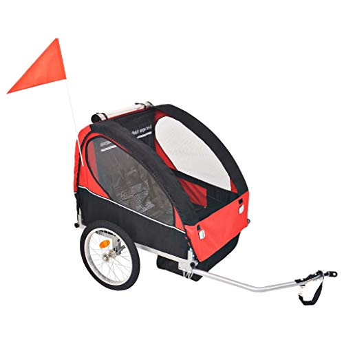 GOTOTOP Remolque de bicicleta para niños, remolque de cochecito, carrito para perros, remolque de bicicleta para perros, contenedores de transporte para bicicleta