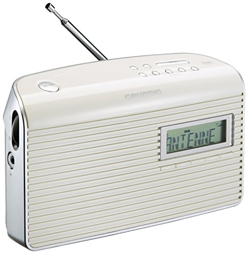 Grundig - del Muisc 7000 Blanco Moderno diseño de Radio Digital/Plata