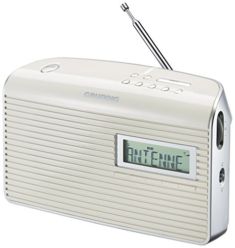 Grundig - del Muisc 7000 Blanco Moderno diseño de Radio Digital/Plata