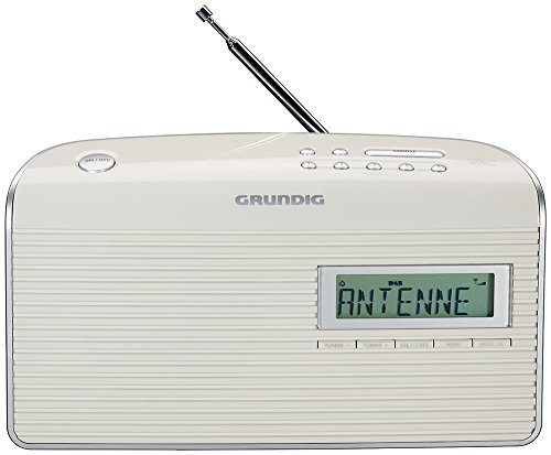 Grundig - del Muisc 7000 Blanco Moderno diseño de Radio Digital/Plata