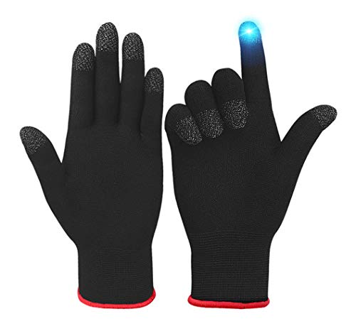 Guantes Cinco Dedos Táctiles para Smartphones y Tablets, Suaves Elásticos Guantes de Punto Prueba de Sudor Hombres y Mujeres