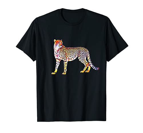 Guepardos con Bebés Motivo Gatos de Presa Cachorros Guepardo Camiseta