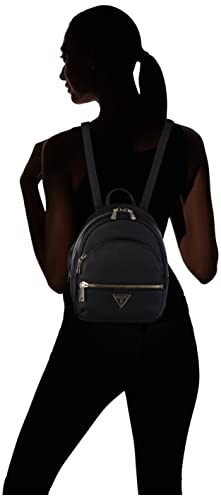 Guess Manhattan Backpack, Mochila para Mujer, Negro, Talla única