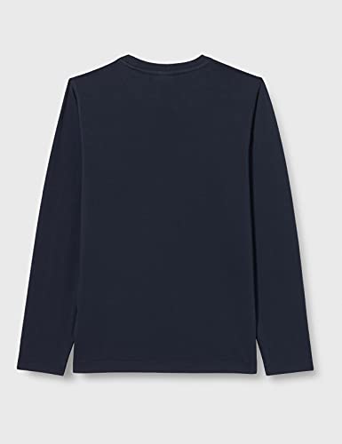 Hackett London AMR Big Logo LS T Y Camisa, Azul Marino, 10 Años para Niños