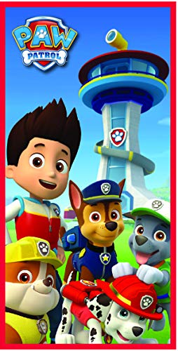 Halantex Sp Toalla Playa Paw Patrol 6, 100% Poliester Microfibra, Color Uníco, 70 x 140 cm