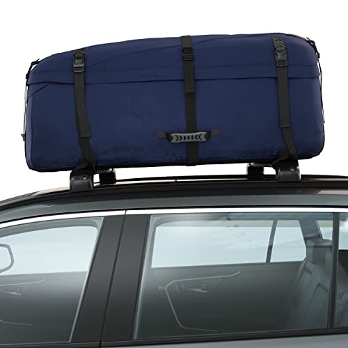 HandiWorld HandiHoldall Cofre de Techo Blando Grande de 330 litros - Bolsa de Techo Plegable Resistente a la Intemperie con Base Sólida - Azul Marino (HHOLDALLWR330)