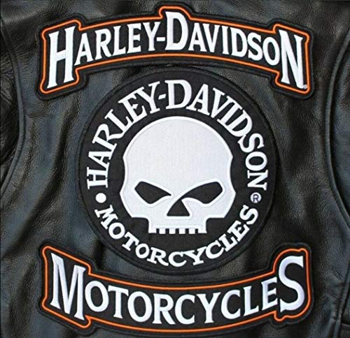 HARLEY ROCKERS WILLIE G. Skull - Chaleco para motocicleta (3 unidades)