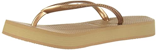 Havaianas Slim Flatform, Chanclas, para Mujer, Oro Rosa, 39/40 EU