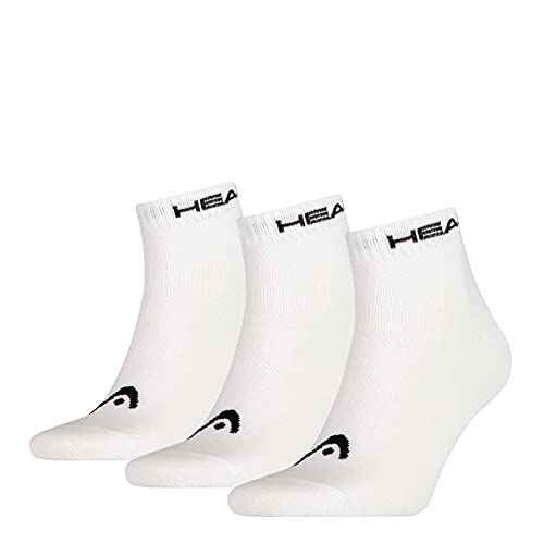 Head Quarter 3p Calcetines, Blanco, 39/42 (Pack de 3) para Hombre