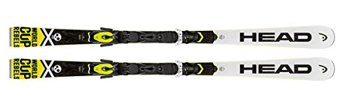 HEAD Skis Piste WC Rebels iSLR AB Blanc avec Fixations Mixtes