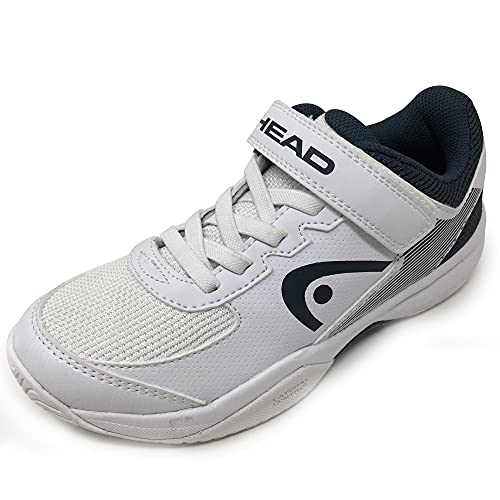 Head Sprint Velcro 3.0 Jnr, Zapatillas de Tenis, Blanco (White/Midnight Navy Whmn), 35 EU