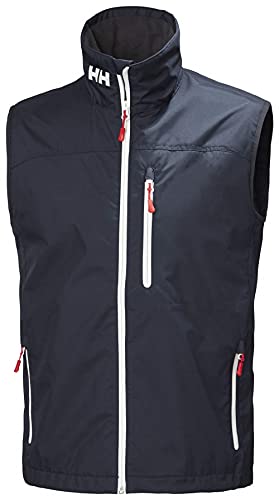 Helly Hansen Crew Vest Chaleco Forro Polar Interior para Hombres, Impermeable y diseñado para Cualquier Actividad Casual o Deportiva, Azul Marino, L