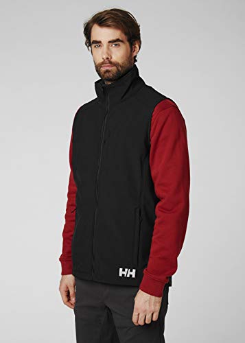 Helly Hansen Paramount Resistente Al Agua Y Al Viento Y Respirable Chaleco de Softshell, Hombre, Negro, L