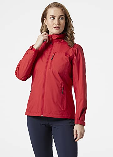 Helly Hansen Women's W Crew Midlayer Waterproof Windproof Breathable Sailing Jacket, Red, L