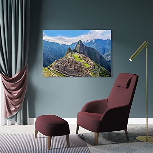 HGFDJ Perú Ciudad Antigua Machu Picchu Montañas 2 Perú Ciudad Antigua Machu Picchu Montañas 2 Póster Pintura Decorativa Lienzo Arte de Pared Sala Carteles Pintura Dormitorio 30 x 45 cm