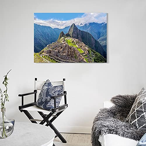 HGFDJ Perú Ciudad Antigua Machu Picchu Montañas 2 Perú Ciudad Antigua Machu Picchu Montañas 2 Póster Pintura Decorativa Lienzo Arte de Pared Sala Carteles Pintura Dormitorio 30 x 45 cm