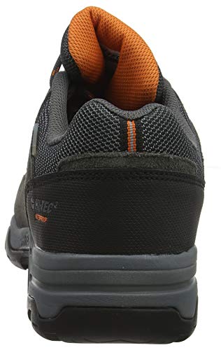 Hi-Tec Banderra II Low WP, Botas de Senderismo de Talle bajo Hombre, Gris Charcoal Graphite Burnt Orange 51, 44 EU