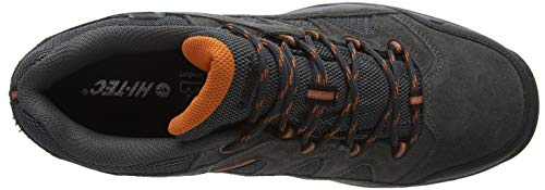 Hi-Tec Banderra II Low WP, Botas de Senderismo de Talle bajo Hombre, Gris Charcoal Graphite Burnt Orange 51, 44 EU