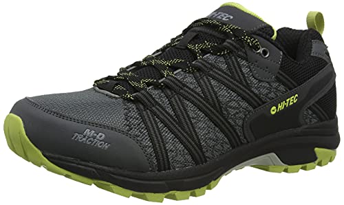 Hi-Tec Serra Trail Charcoal Uk12, Zapatos para Senderismo Hombre, Carbón Chartreuse, 46 EU