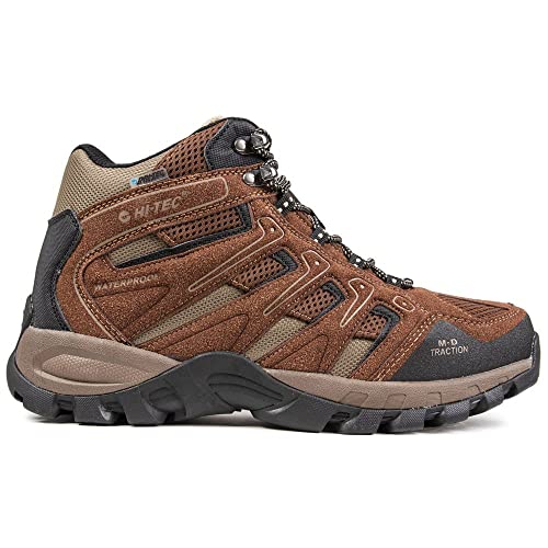 Hi-Tec TORCA Mid WP Brown/Black UK12, Botas para Senderismo Hombre, Marrón Negro, 46 EU