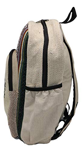 HIMALAYAN mochila de fibra de cáñamo/ Mochila de cáñamo / mochila de día de cáñamo / mochila para la escuela, viajes, ocio, exterior, deporte – con compartimiento para laptop - modelo 152 árbol