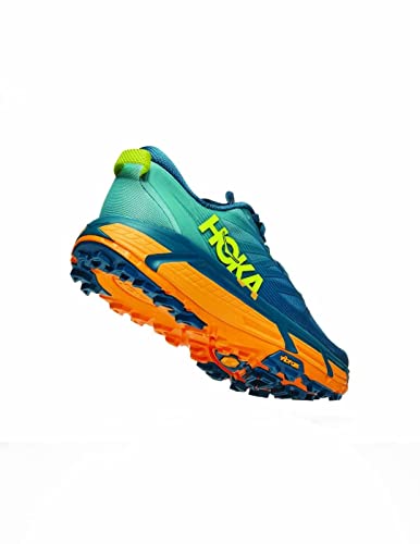 HOKA 1113530 Mafate Speed 3, Zapatillas de Trail para Hombre, Azul/Amarillo (Numeric_44)