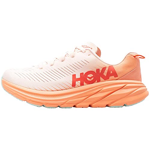 HOKA W 1119396 Rincon 3, Zapatillas de Running para Mujer, Coral (Silver Peony/Cantaloupe), EU 38 2/3