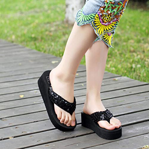 Holibanna Sandalias con Plataforma Sandalias de Playa de Verano para Mujer Sandalia para Mujer con Cuña Y Chanclas