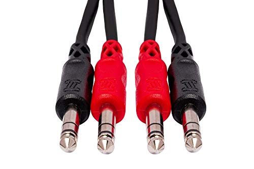 Hosa Technology 2 x TRS/2 x TRS - cables de audio (2m, 2 x 6.35mm, 6.35mm TRS) Negro