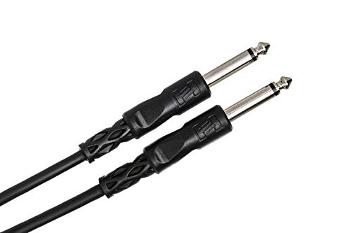 Hosa Technology TS/TS cable de audio 3,05 m Negro - Cables de audio (3,05 m, Negro)