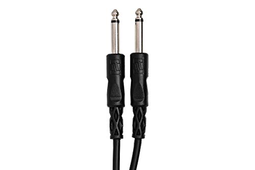 Hosa Technology TS/TS cable de audio 3,05 m Negro - Cables de audio (3,05 m, Negro)