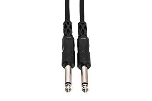 Hosa Technology TS/TS cable de audio 3,05 m Negro - Cables de audio (3,05 m, Negro)