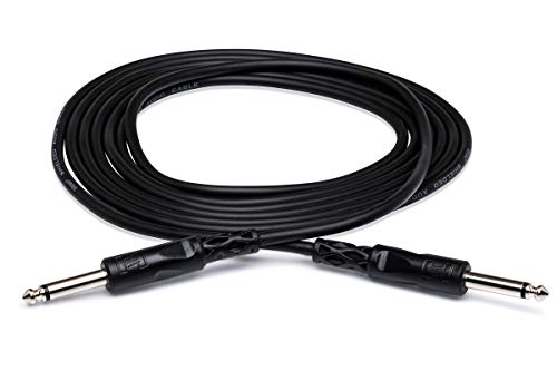 Hosa Technology TS/TS cable de audio 3,05 m Negro - Cables de audio (3,05 m, Negro)