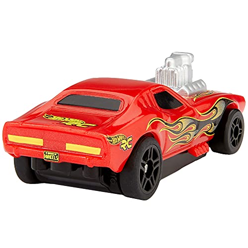 Hot Wheels Rodger Dodger RC, coche de juguete radio control para pistas de coches y fuera de pistas (Mattel GWB73)