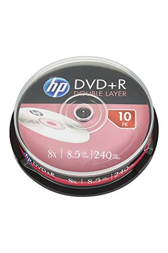 Hp - Dvd+r doble capa 8x tarrina 10 uds