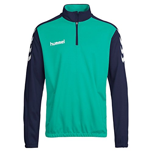 hummel Core 1/2 Zip Sweatshirts, Unisex niños, Verde Marino/Azul Oscuro Atlantis, 164-176