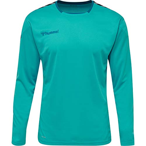 hummel HmlAuthentic Poly Jersey L/S Camiseta, Hombre, Bluebird, Small