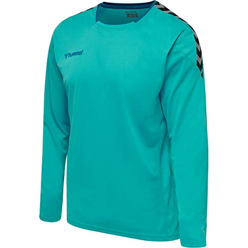 hummel HmlAuthentic Poly Jersey L/S Camiseta, Hombre, Bluebird, Small